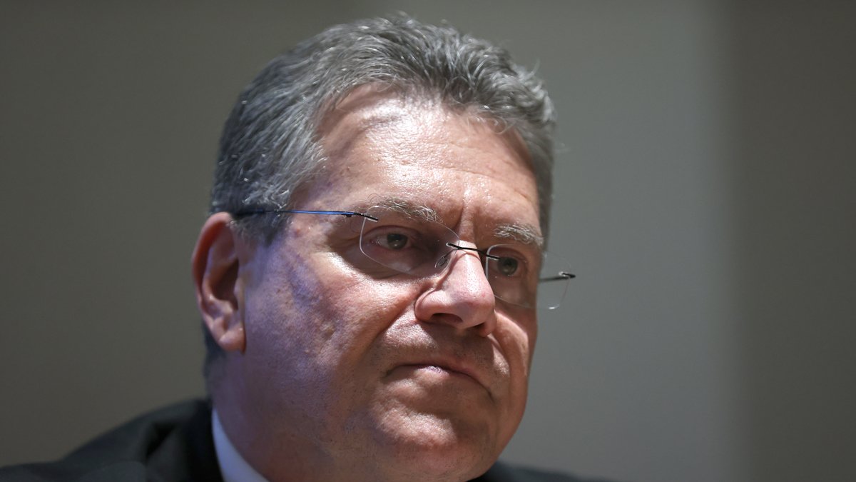 Imagen de archivo del comisario europeo de Comercio, Maroš Šefčovič.