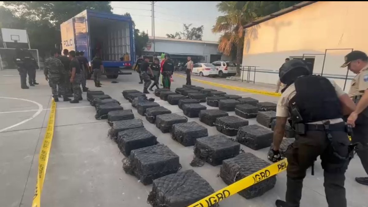 2024 fue el año en que más droga se incautó en Ecuador, con más de 290 toneladas de estupefacientes decomisadas.
