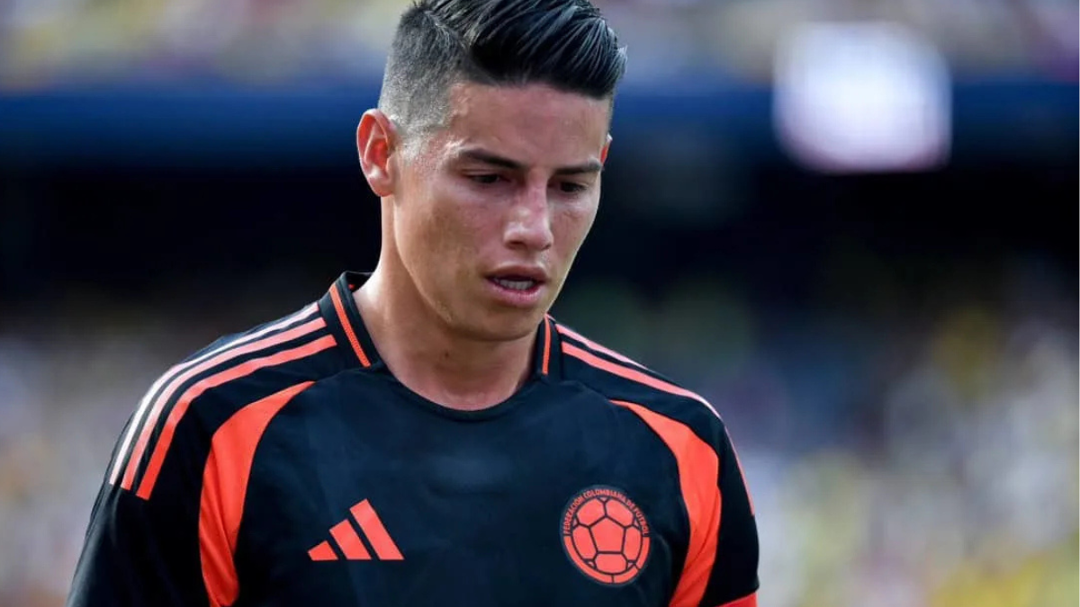James Rodríguez, jugador colombiano de 34 años.