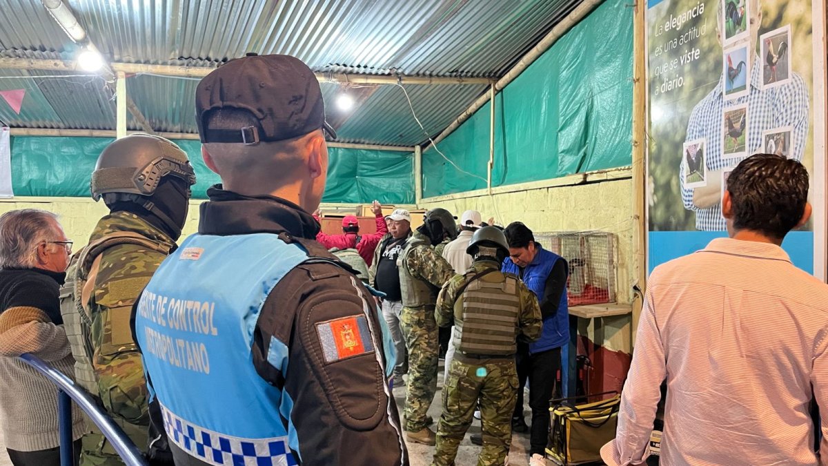 Clausuran gallera clandestina que operaba cerca de un establecimiento educativo en el norte de Quito.