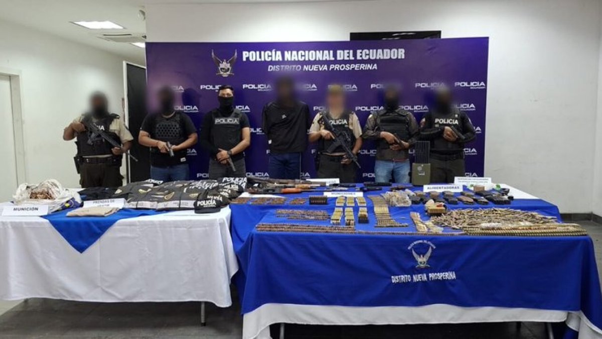 Incautación policial a la estructura criminal “Los Lagartos”