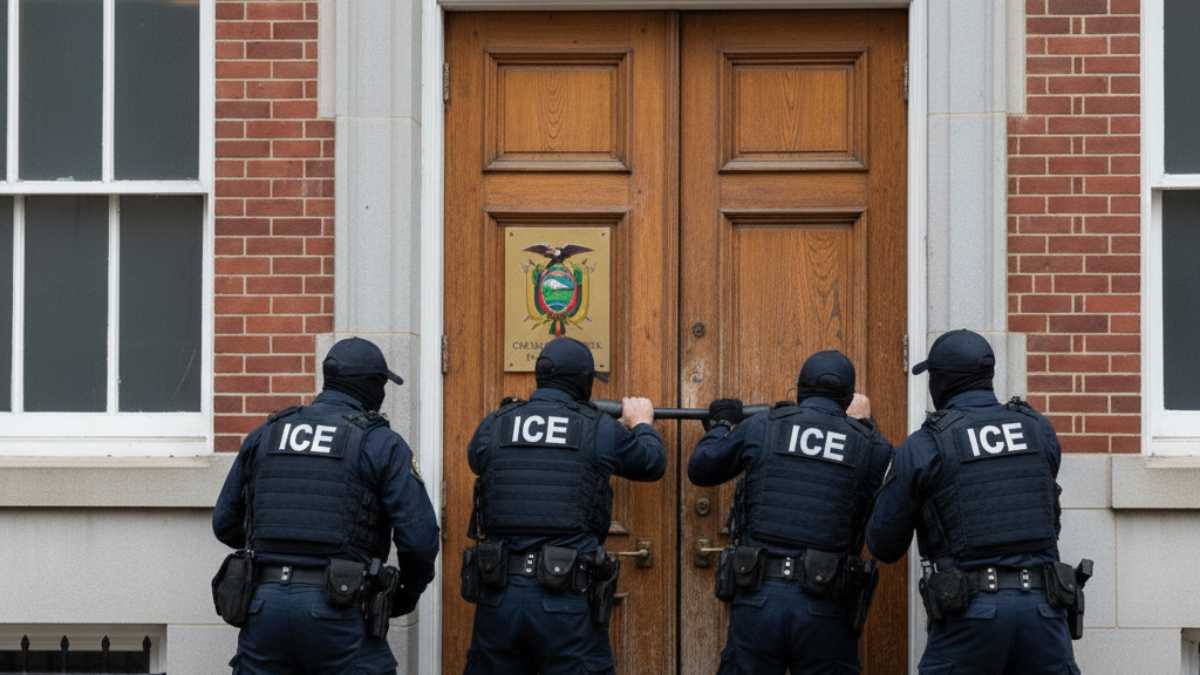 IMAGEN REFERENCIAL. Agentes del ICE habrían intentado acceder al Consulado ecuatoriano en Minneapolis