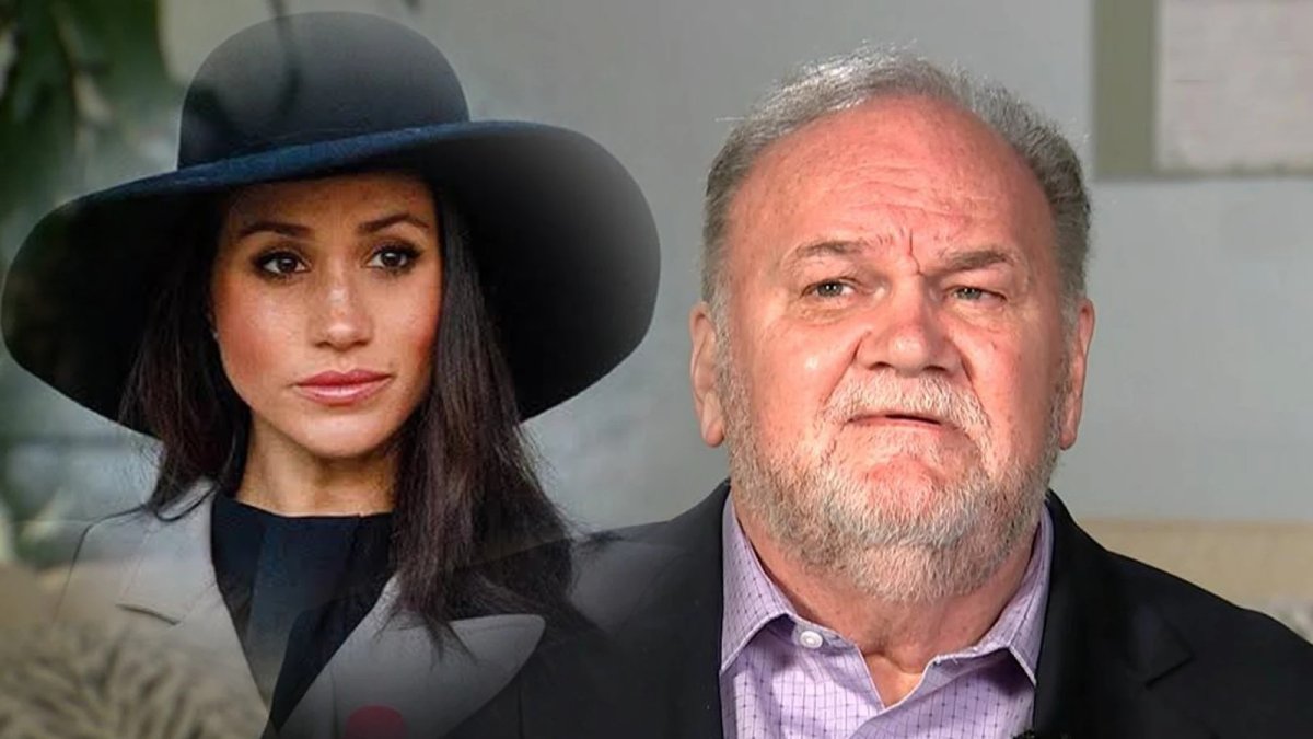 Meghan Markle con su padre.