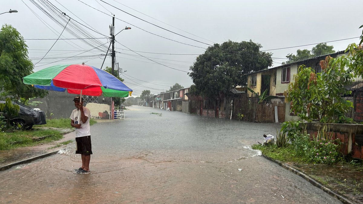 Mapa del pronóstico del tiempo del Inamhi muestra lluvias y tormentas eléctricas en Quito y varias provincias del país este miércoles 28 de enero de 2026.
