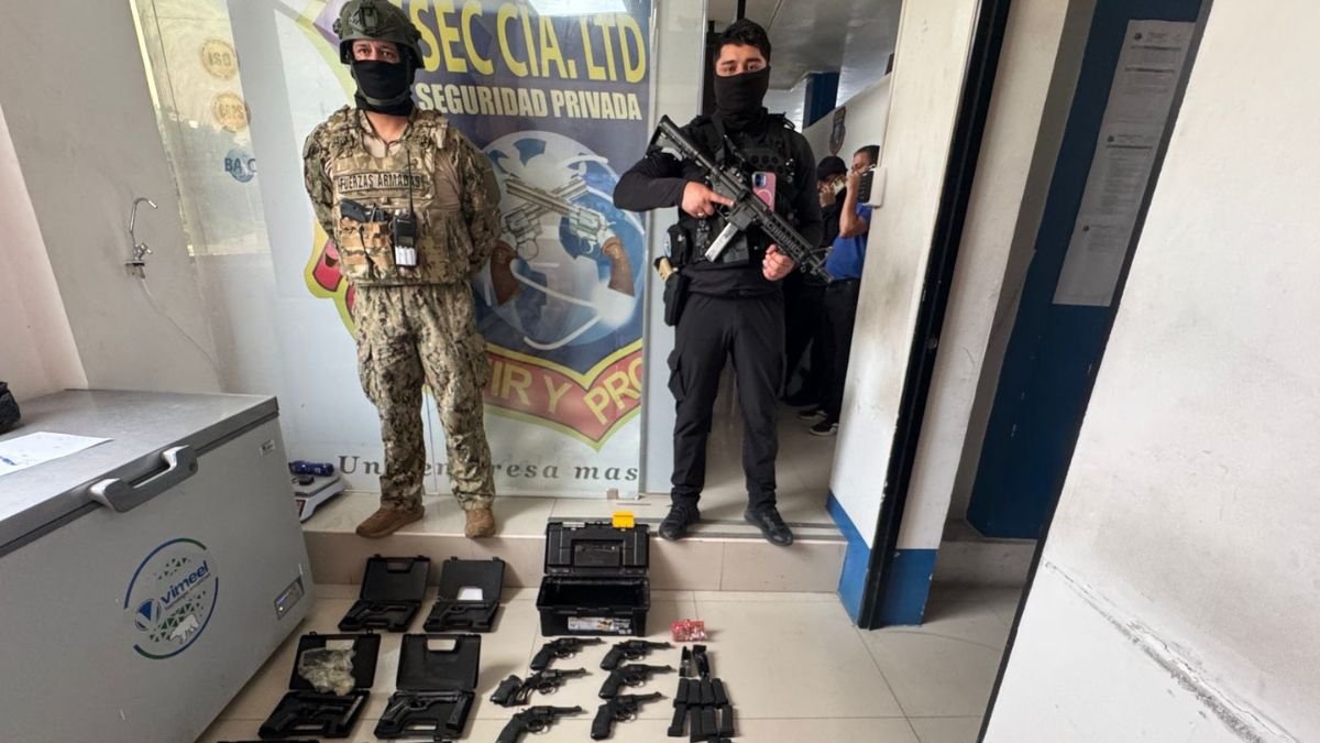 Allanan empresa de seguridad en Guayaquil.