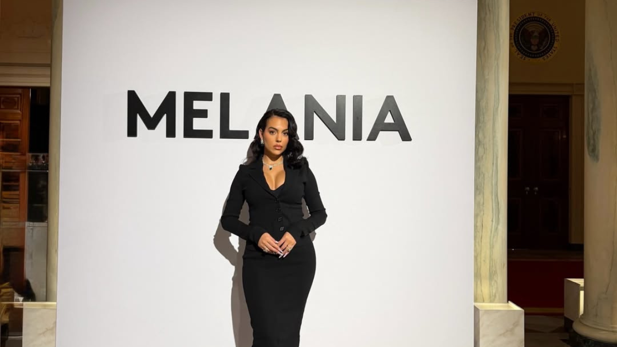 Georgina Rodríguez estuvo en Washington por la presentación del proyecto audiovisual de la primera dama de Estados Unidos, Melania Trump.