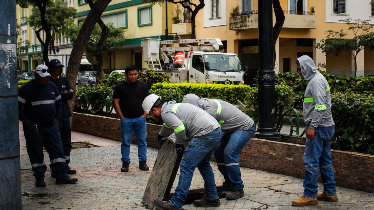 El hecho generó alarma en el centro de Guayaquil.