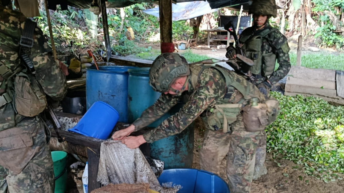 Las autoridades colombianas desmantelaron una red dedicada al tráfico de sustancias químicas