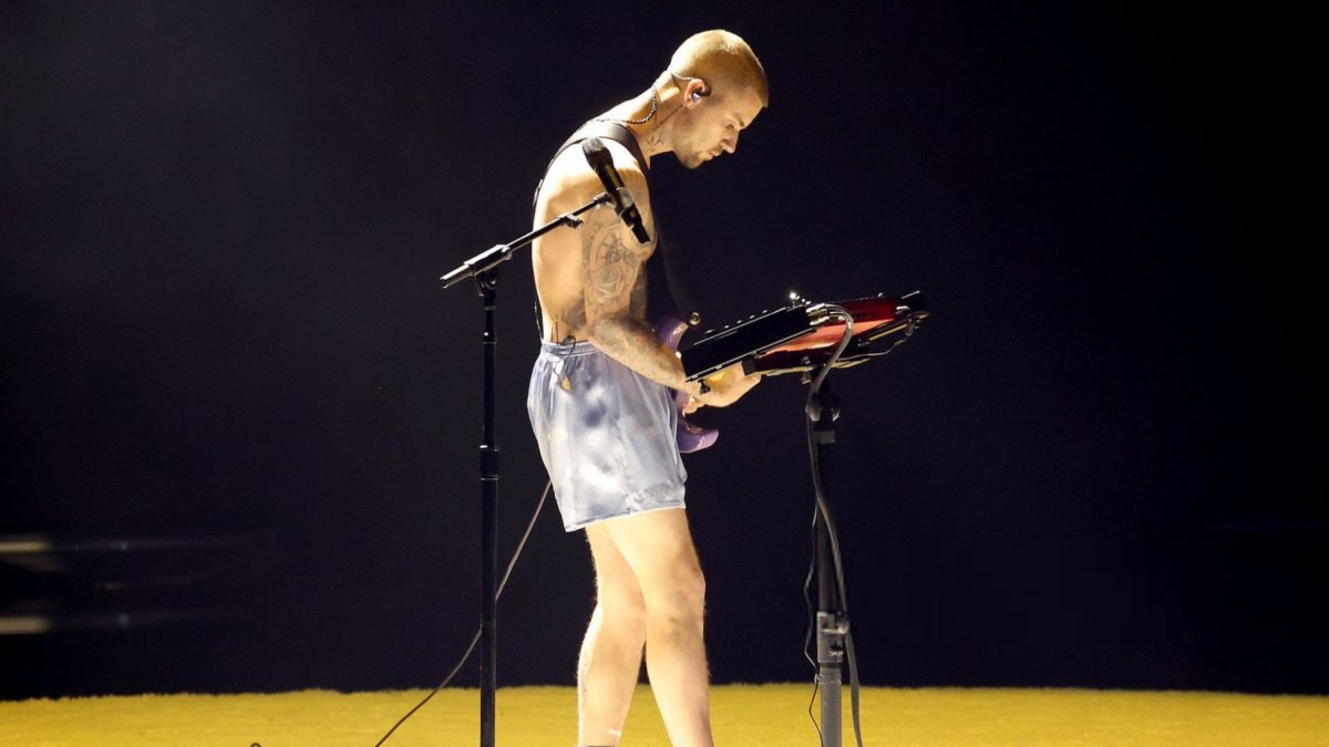 Justin Bieber en su performance en los Grammy 2026