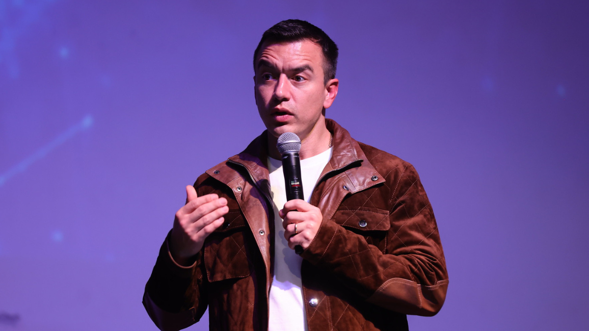 El presidente Daniel Noboa está en el poder desde noviembre de 2023.