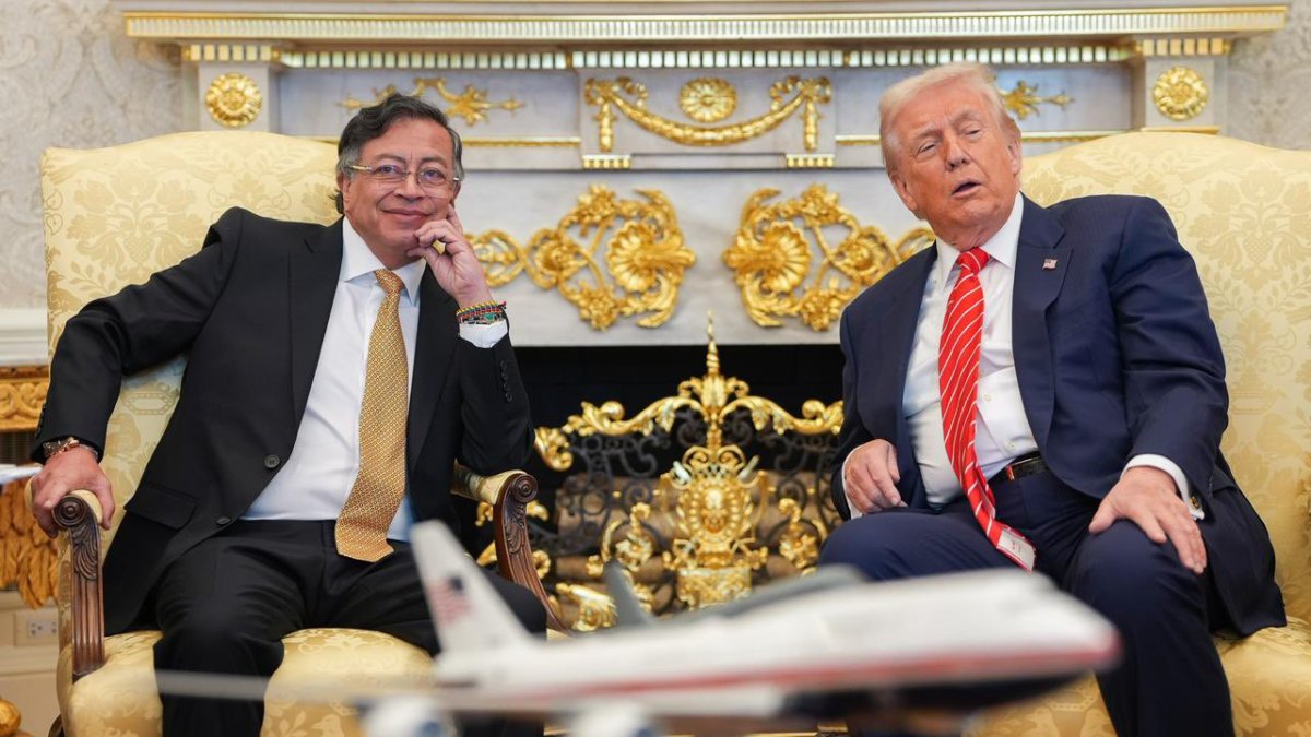 El presidente Donald Trump recibió a Gustavo Petro en la Casa Blanca.