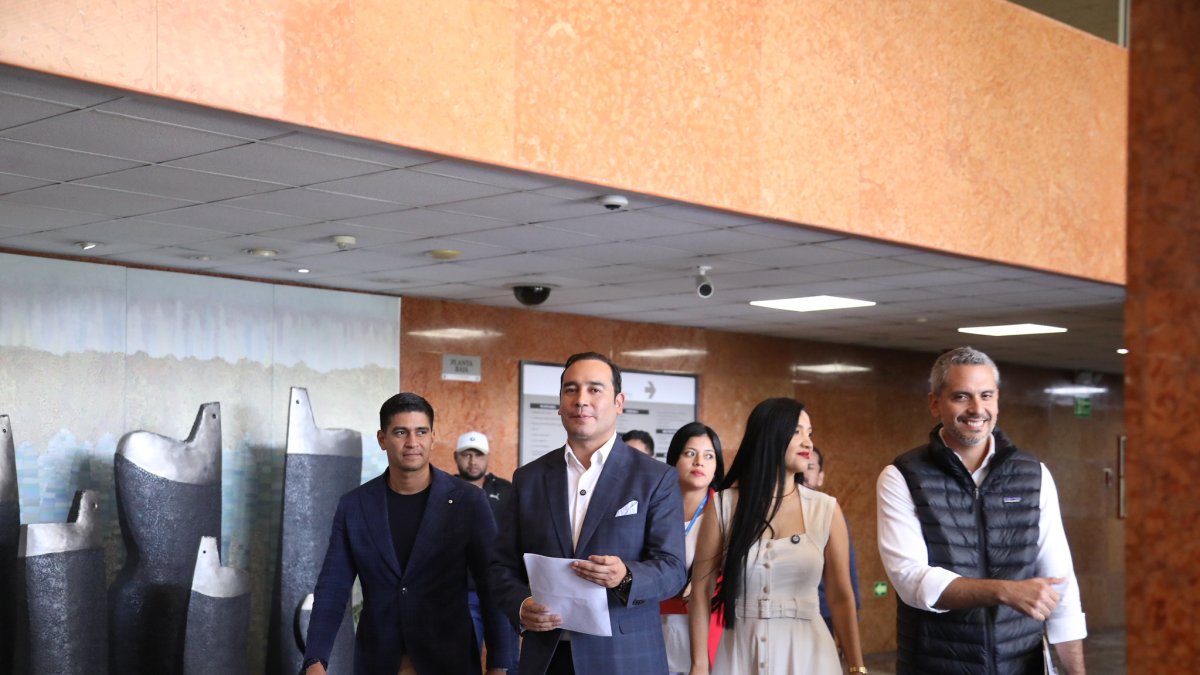 El jefe de bloque del correísmo, Juan Andrés González.