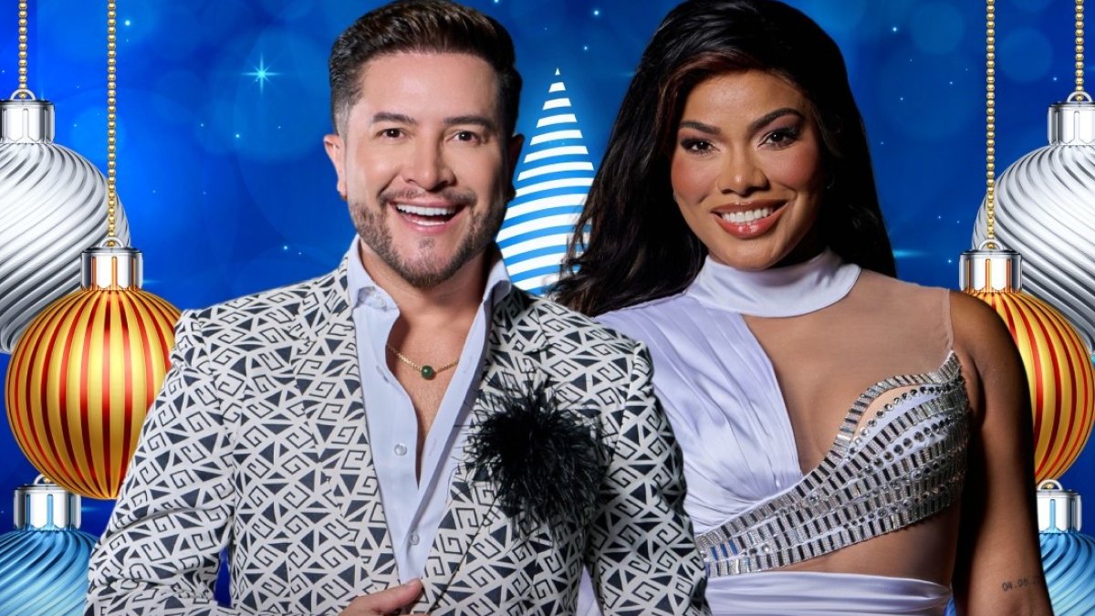 Jorge Heredia y Denisse Angulo, presentadores de Soy el mejor.