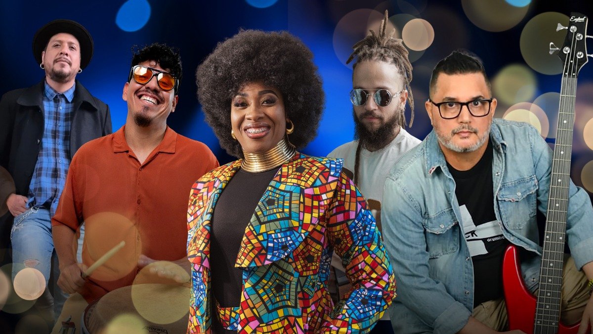 Nicolás Chang (guitarra), Raúl Chávez (percusión), Nadia Jaramillo (voz), Noel Batista (tres cubano) y Yaser Moro (bajo) forman La Cubanera XL, con Luis Abad (flauta traversa) y Andy Viteri (voz).