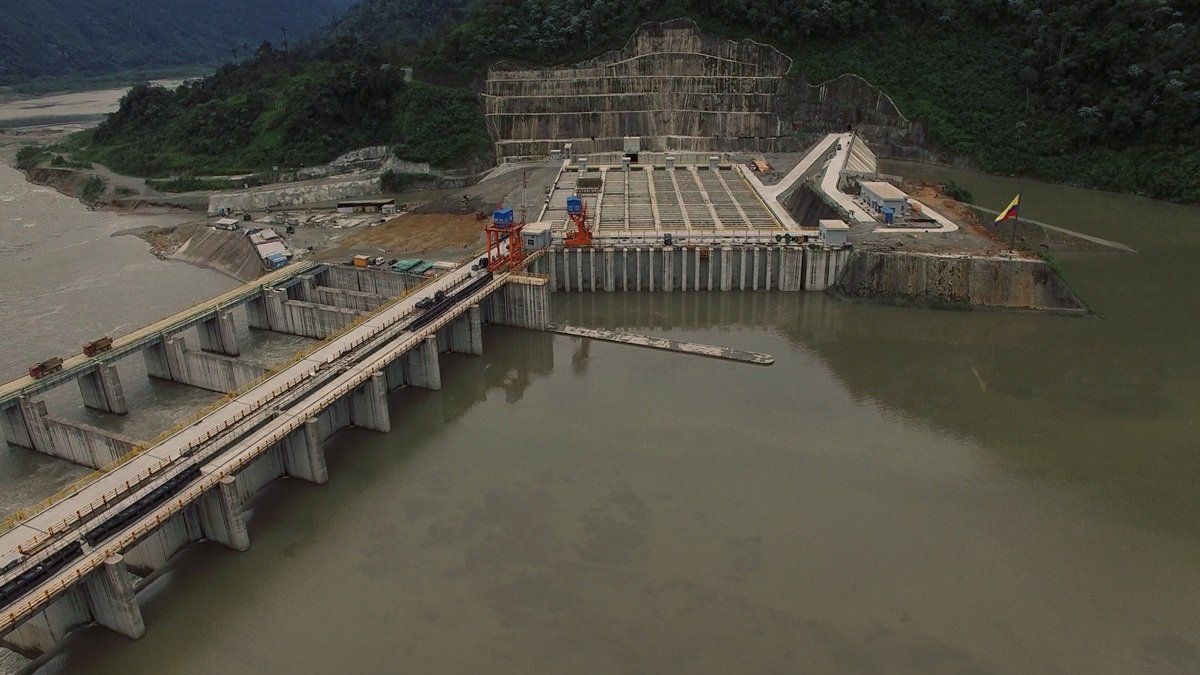 El frente de la erosión regresiva del rio Coca está a 3,6 kilómetros de distancia de las obras de captación de Coca Codo Sinclair.