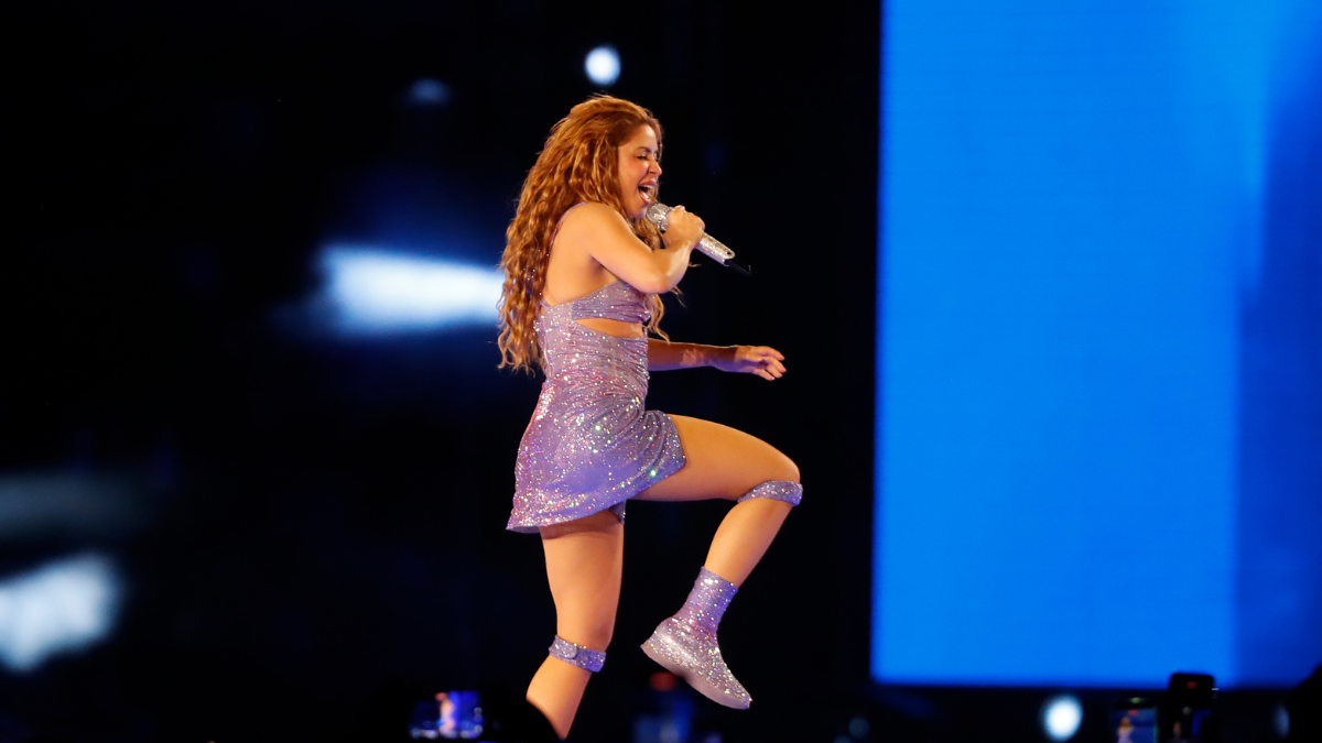 Shakira durante su presentación en El Salvador, el sábado 7 de febrero 2026.