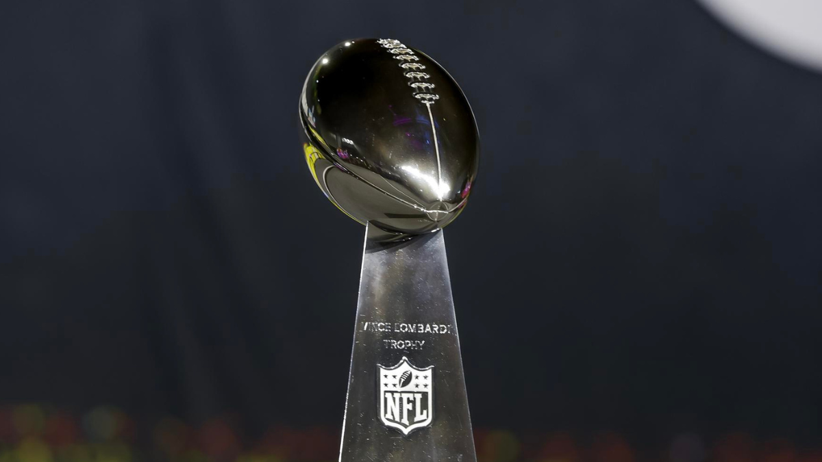 El trofeo que alzará el ganador del Super Bowl.