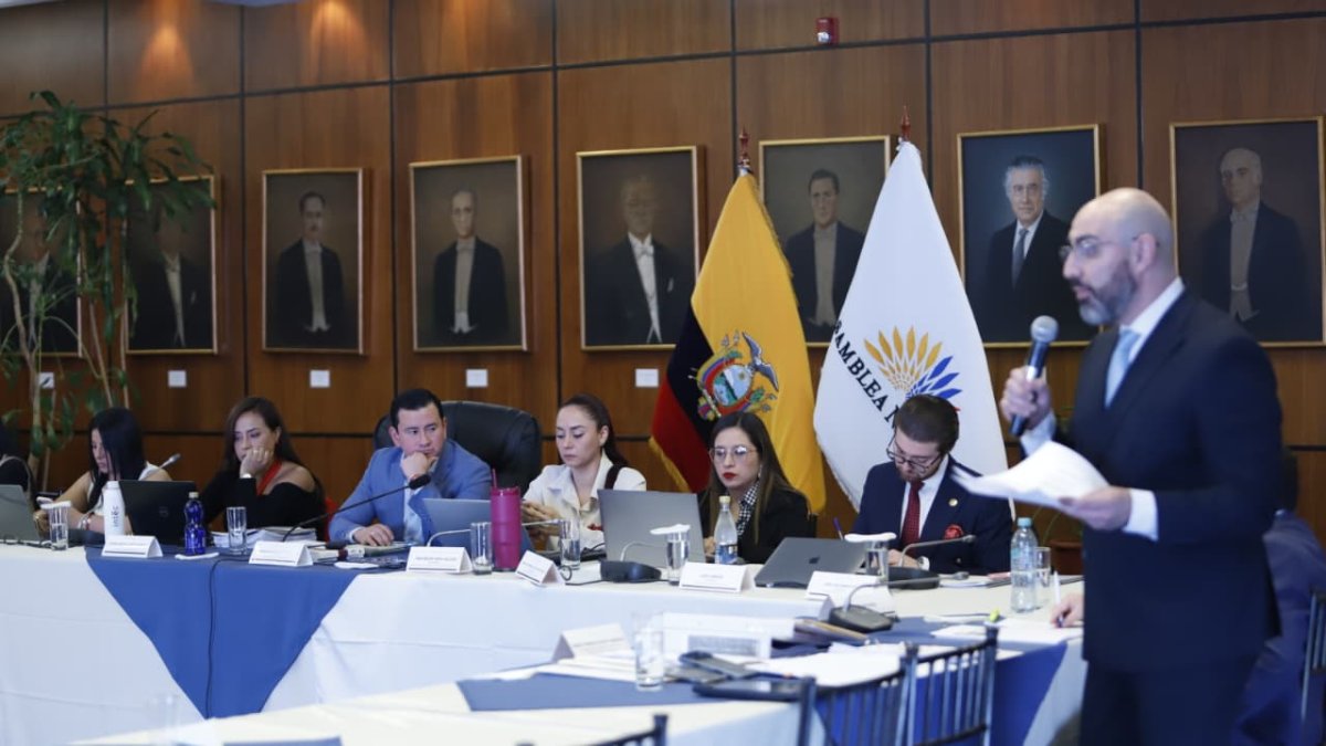 El presidente de la Judicatura, Mario Godoy, expuso sus pruebas documentales ante la Comisión de Fiscalización.