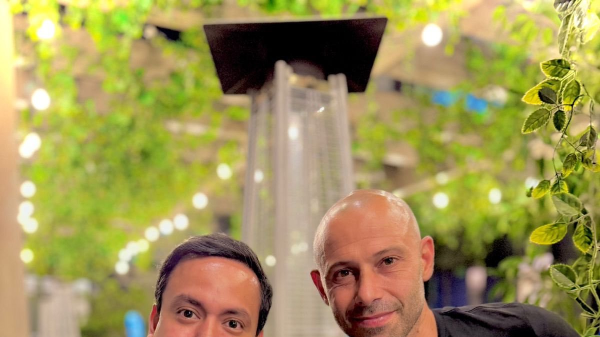 Daniel Molina organizador del Partido de la Historia y Javier Mascherano DT del Inter Miami.