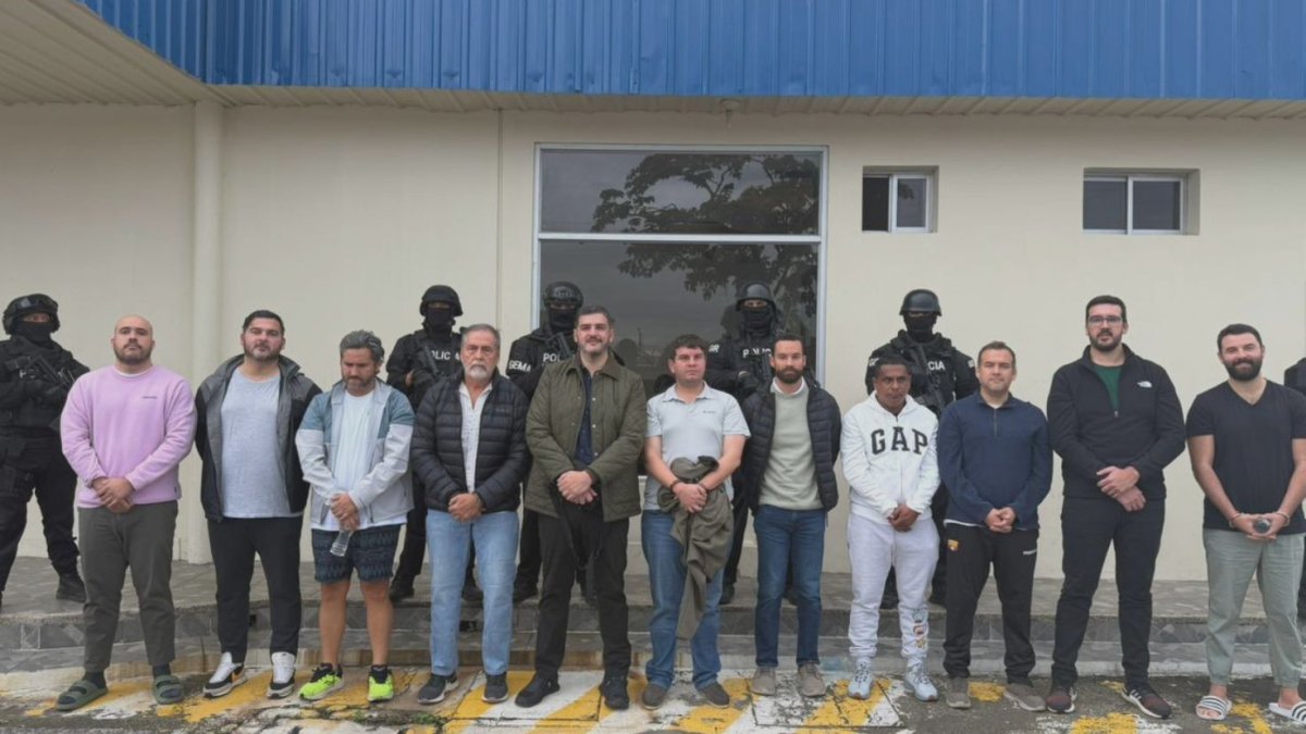 Aquiles Álvarez junto a los otros sospechosos por el caso 