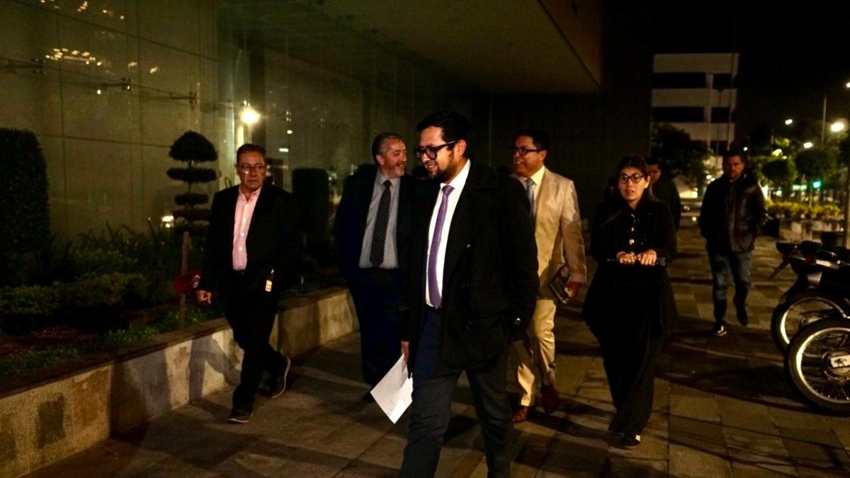 Abogados tras receso en audiencia por Caso Goleada.