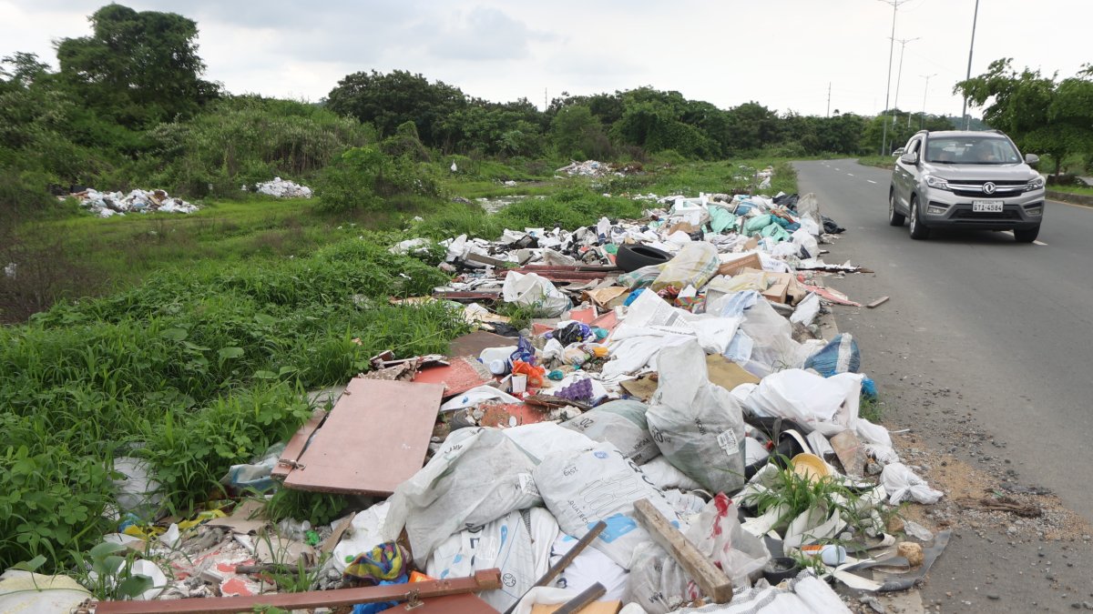 El vial 10 luce lleno de basura y sin cuidados por parte de las autoridades, denuncian los vecinos.