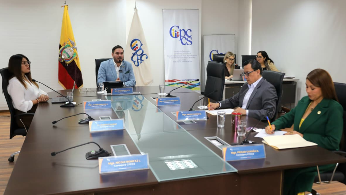 Un sesión del Consejo de Participación Ciudadana y Control Social.