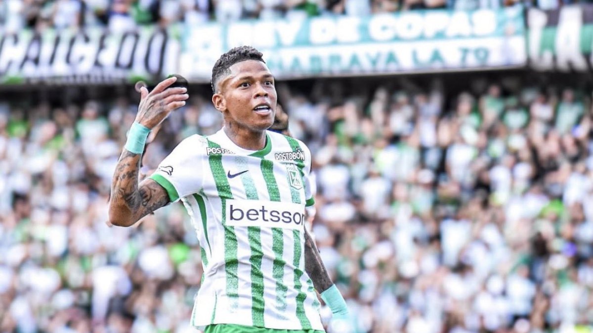 Billy Arce defendió la camiseta de Atlético Nacional de Colombia.