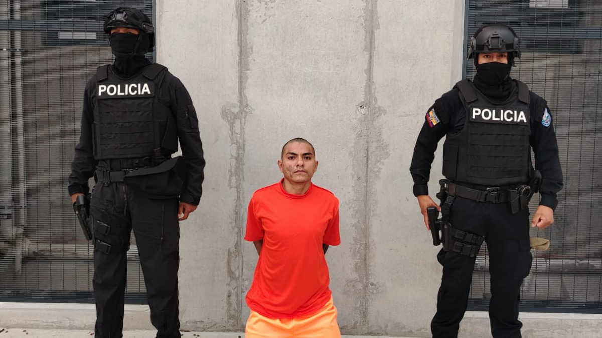 Alias ‘Chucky’, considerado aliado de ‘Fito’, fue detenido y trasladado al centro de rehabilitación social El Encuentro.
