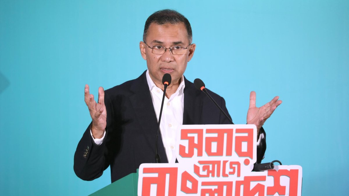 El presidente del Partido Nacionalista de Bangladesh (BNP), Tarique Rahman, el 6 de febrero de 2026.