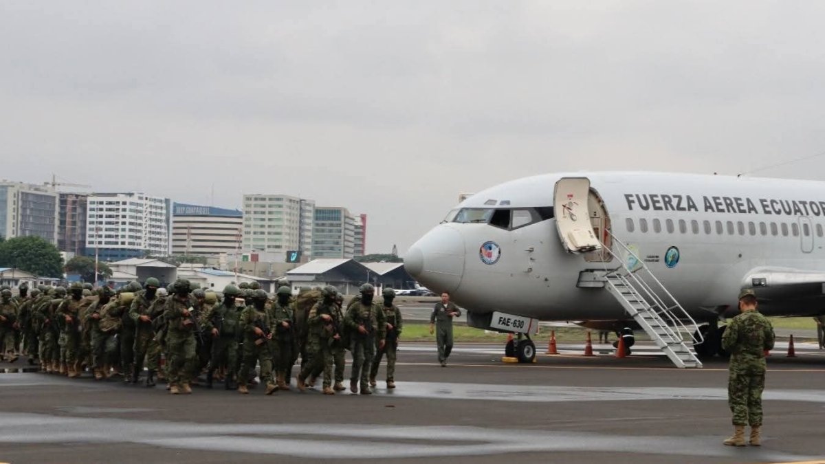 Despliegue de la FAE en Guayaquil.