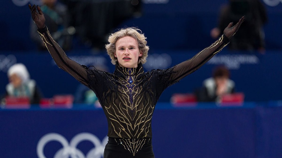 Ilia Malinin en su presentación en los Juegos Olímpicos