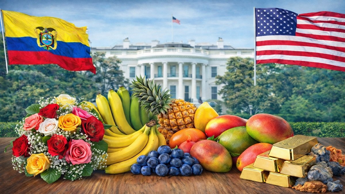 Ecuador logró un acuerdo para que el 50 % de su oferta exportable no petrolera ingrese con el 0 % de arancel a EE.UU.