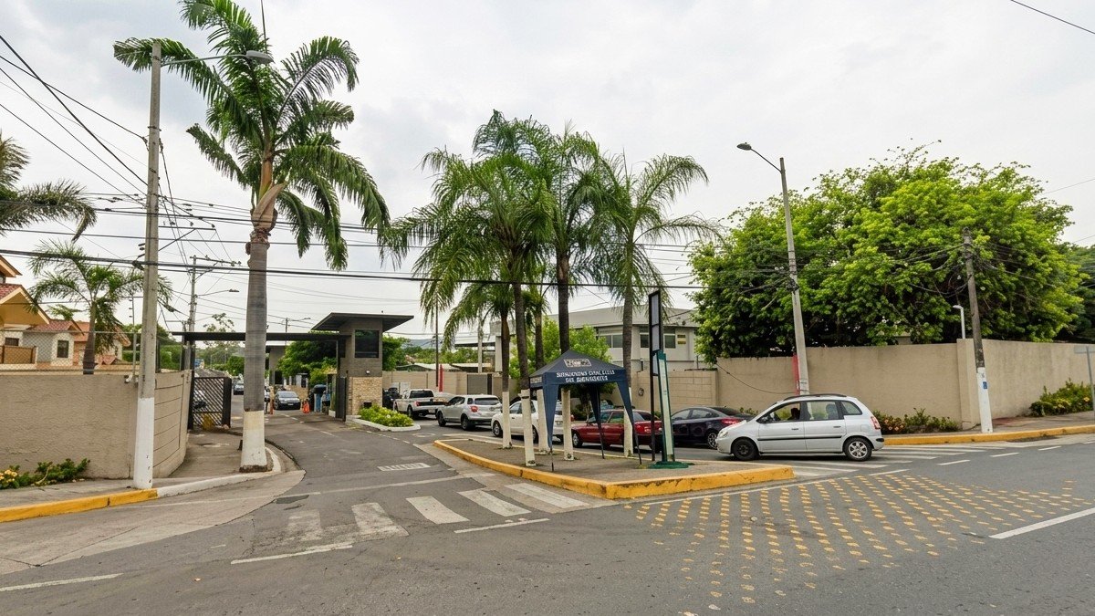 Esta es la garita 2 de la urbanización Puerto Azul que se propone trasladar debido a la construcción del megaproyecto inmobiliario comercial Blue Town Center.