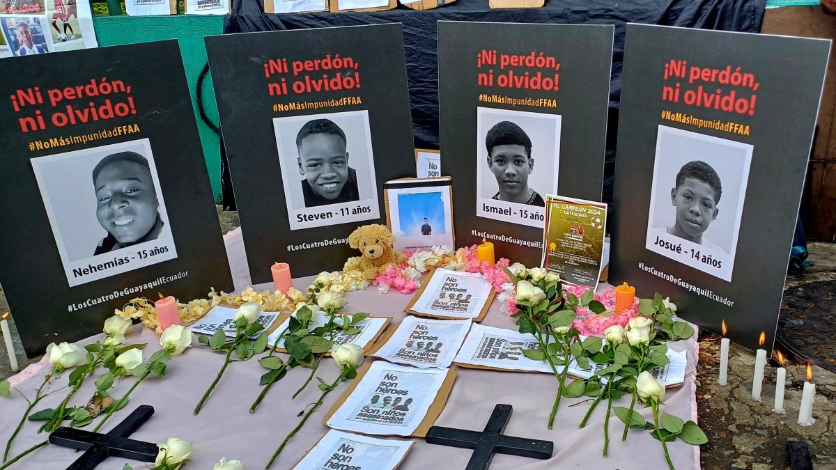 Las familias de Josué, Ismael, Nehemías y Steven esperan justicia tras el fallo de la Corte Constitucional por el Caso Malvinas