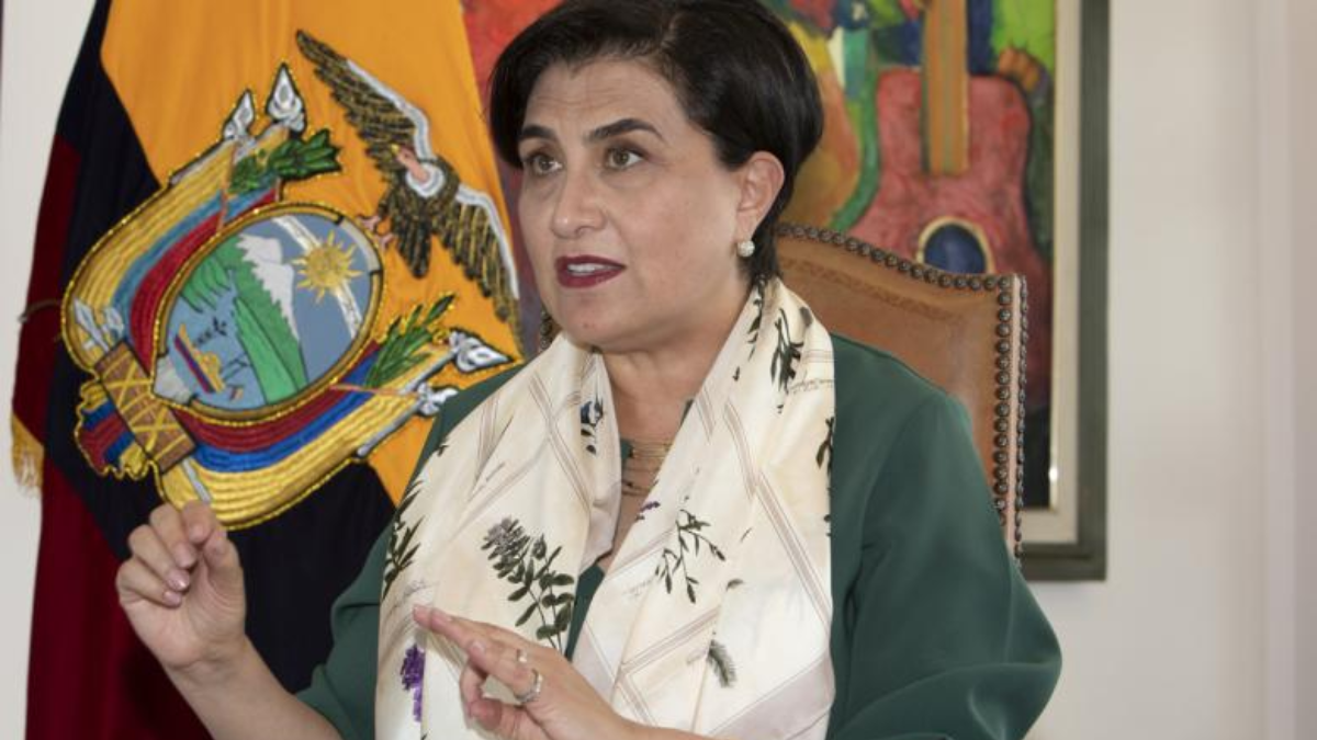 La canciller ecuatoriana Gabriela Sommerfeld negó las declaraciones del presidente colombiano Gustavo Petro.