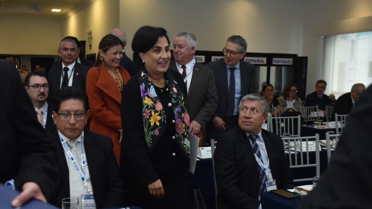 La canciller Gabriela Sommerfeld negó bombardeos fuera de Ecuador en medio de la tensión con Colombia.