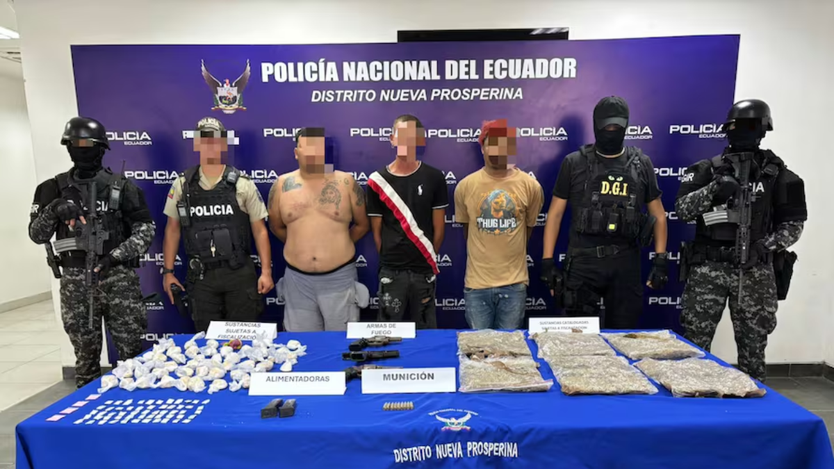 La Policía Nacional informó la captura de alias Wiwi, considerado cabecilla de una facción de Los Choneros.