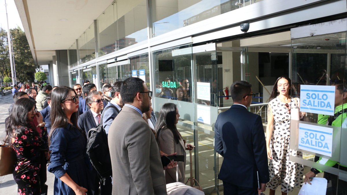 La audiencia del caso Triple A se realiza en el Complejo Judicial Norte, en Quito.