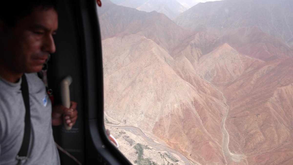 Fotografía de archivo de un helicóptero de la Policía Nacional de Perú.