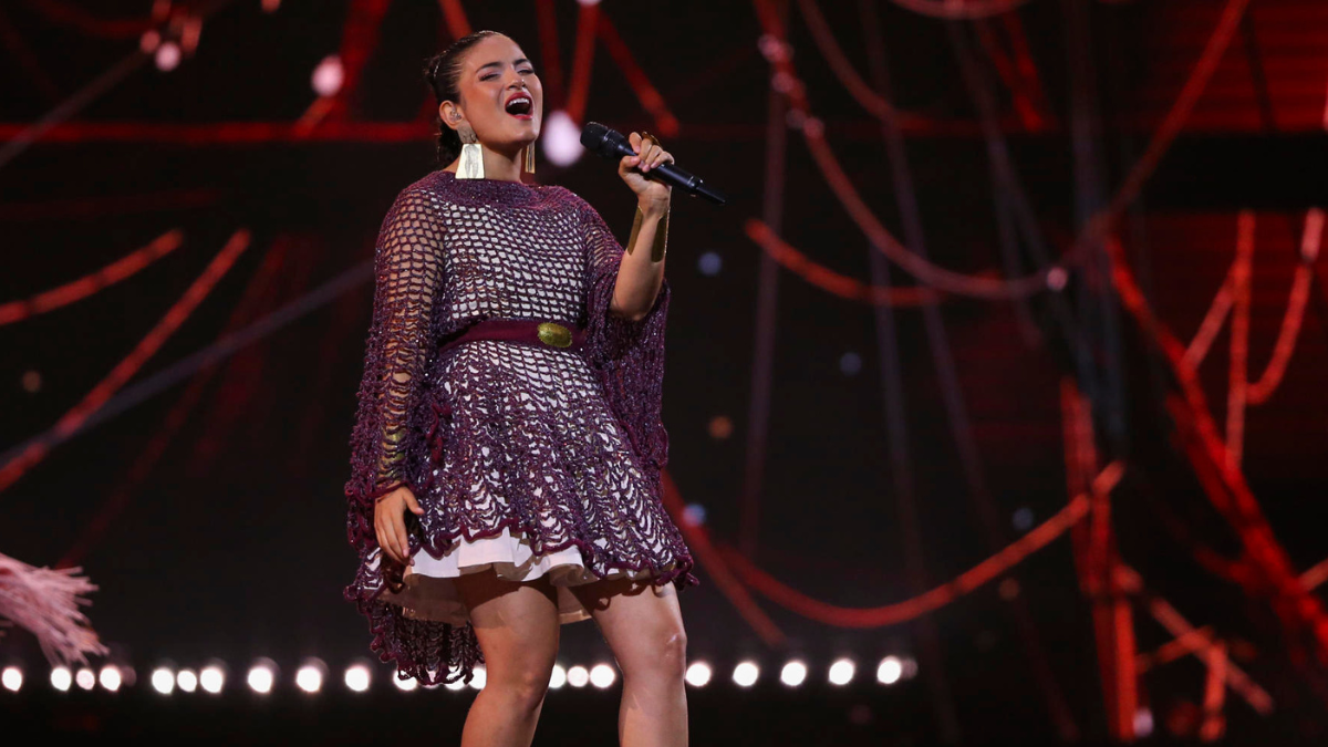 La cantante ecuatoriana Brenda se presentó el domingo pasado en Viña del Mar.