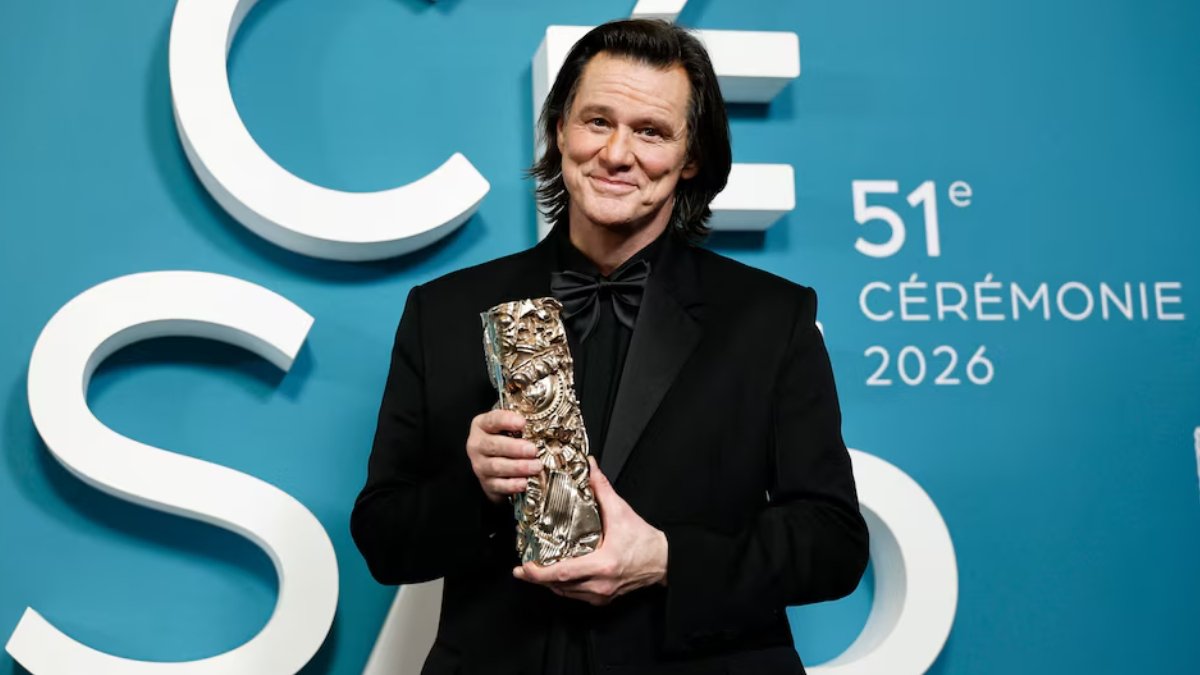 Jim Carrey con su Premio César 2026
