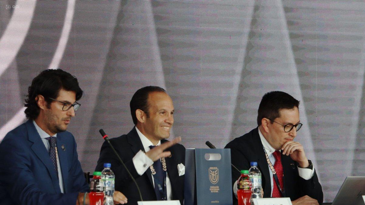 Egas buscará con esta lista su polémico tercer periodo al mando de la Federación Ecuatoriana de Fútbol.