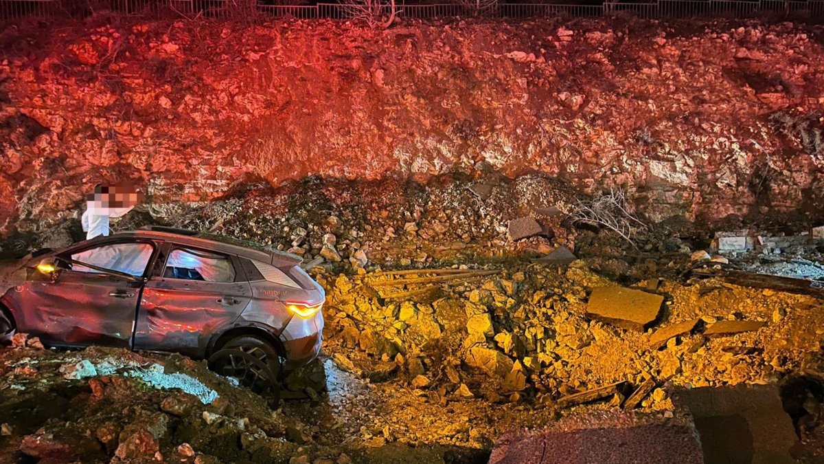 Carretera en Jerusalén fue impactada por un misil iraní