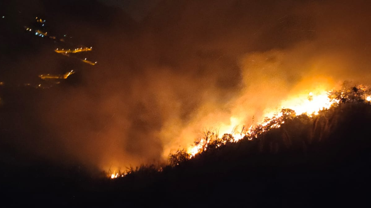 Un incendio forestal en el sector de El Descanso, entre Cuenca y Paute, se extendió por más de 11 horas y afectó cerca de 11 hectáreas.