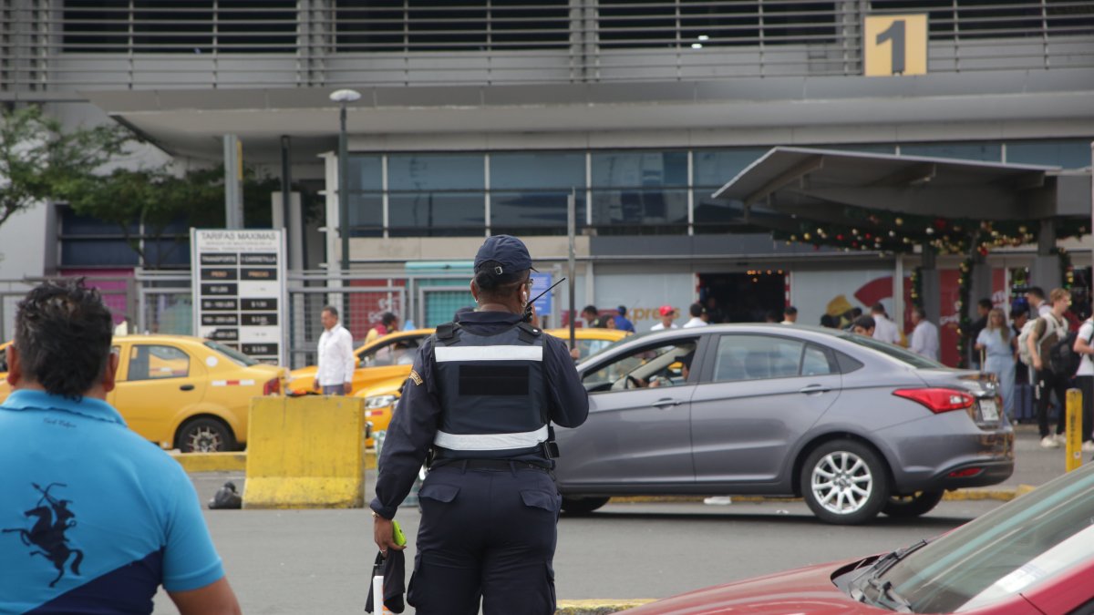 En la terminal terrestre de Guayaquil,
