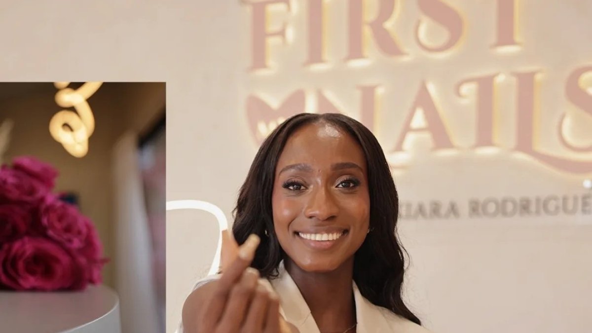 La deportista abrió First my Nails by Kiara Rodríguez.