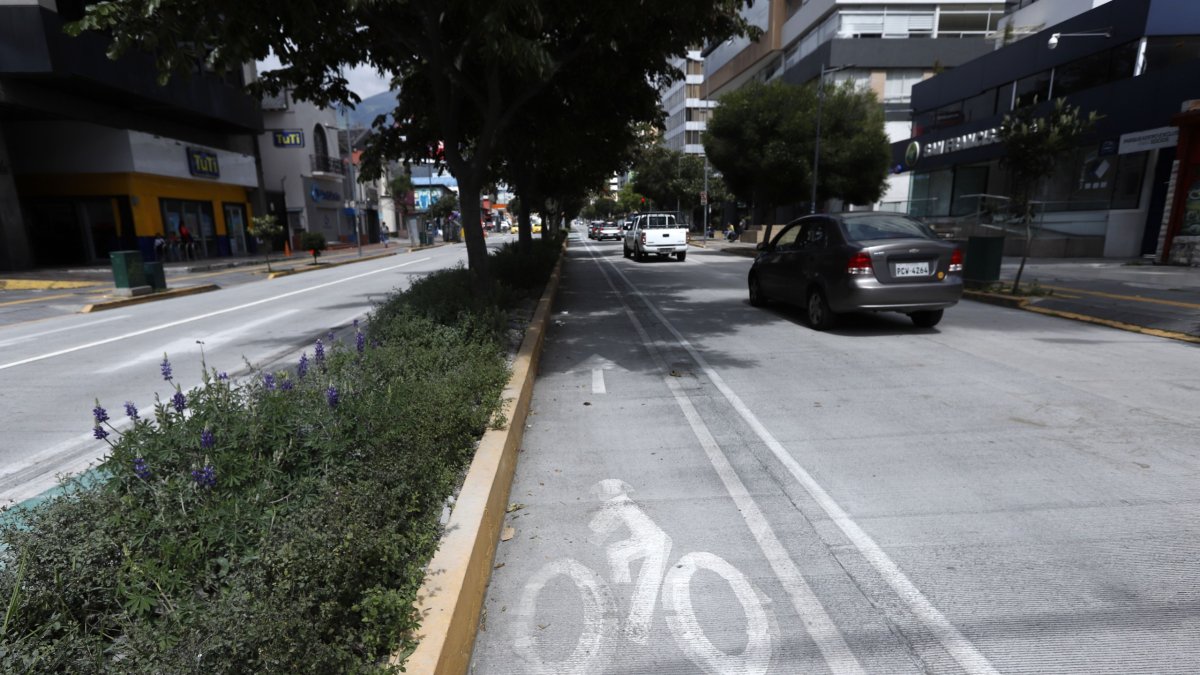 Los bolardos son elementos diseñados para separar físicamente el carril ciclista del tráfico vehicular.