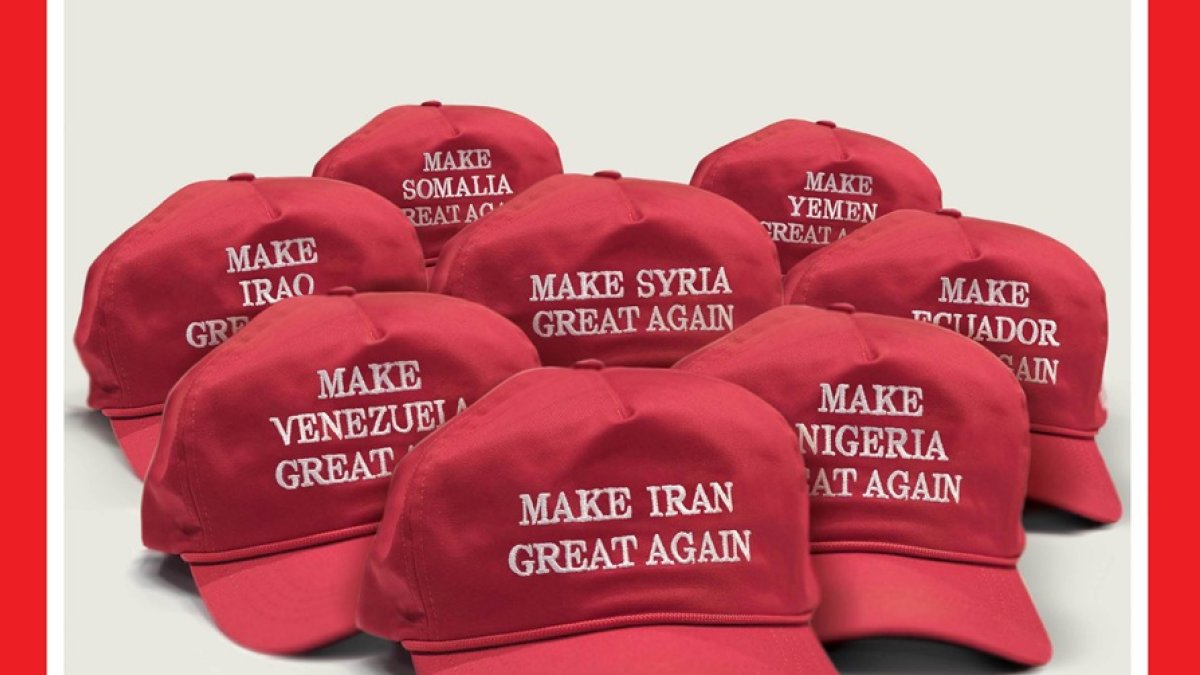 Parte de la portada de la revista TIME que incluye un guiño a Ecuador.