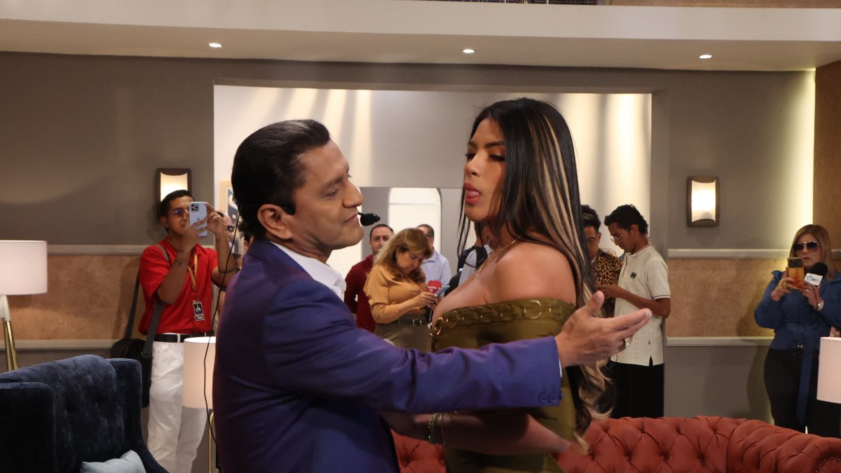 Conny Garcés junto a Martín Calle durante el lanzamiento de la producción.